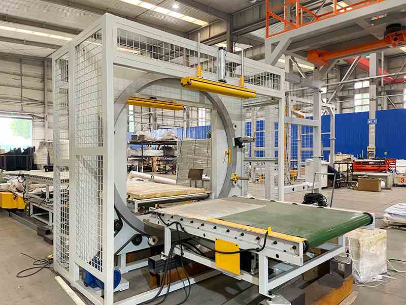 長條型材包裝不穩(wěn)?全自動水平纏繞